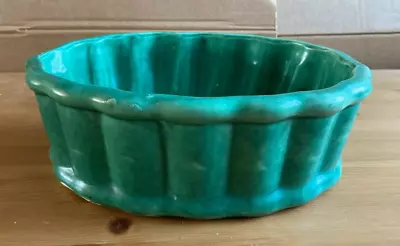 Buy C.h. Brannam Art Pottery Barnstaple - Large Green Ornate Bowl • 29.99£