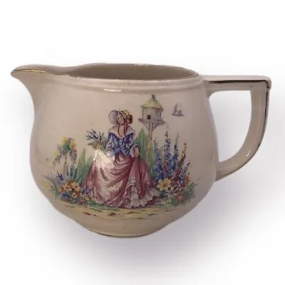 Buy Large Vintage Arthur Wood Jug - Circa 1930s Made In England - Lady In Garden • 18.95£