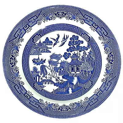 Buy Churchill Tableware Blue Willow 10 1/4  Dinner Plate Staffordshire England • 8.51£