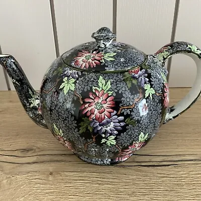 Buy Antique Delton Ware Deans Teapot Chintz Floral Pattern 4066 Holds 2 1/4 Pints • 24.99£