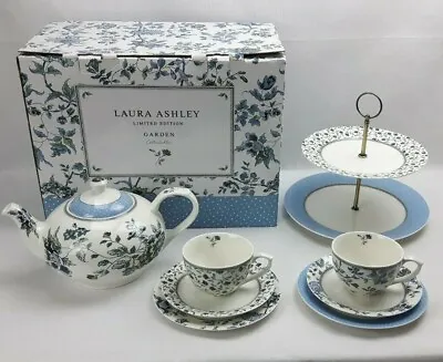 Buy Laura Ashley Garden Collection Bone China Tea For 2 Set - Boxed With Teapot VGC  • 120£