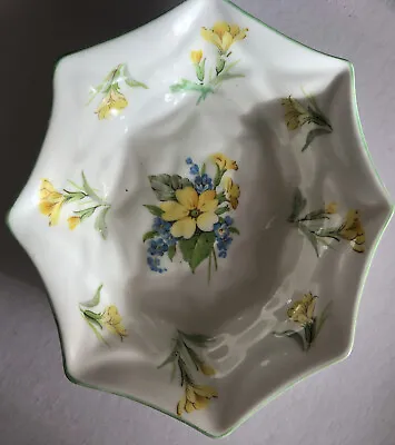 Buy Royal Standard Bone China England Trinket Pin Dish Yellow Flower • 6£