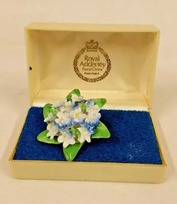 Buy Vintage Royal Adderley Floral China Brooch Boxed  • 9.99£