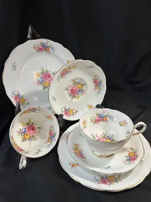 Buy Set Of 2 Paragon Fine Bone China Her Majesty The Queen Teacup & Saucer & Plate • 80£