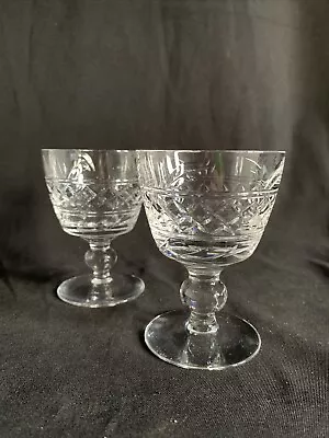 Buy Stuart Crystal  IMPERIAL  Sherry / Port Glasses, Unsigned 3 1/2” Tall • 14£