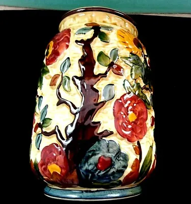 Buy Vintage HJ Wood Indian Tree Vase Hand Made Staffordshire Pottery Collectible • 19.99£