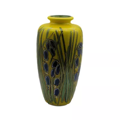 Buy Anita Harris Art Pottery 22cm Vase Bluebell Design • 89.99£