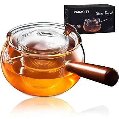 Buy Glass Teapot With Infuser Chinese Tea Set Stovetop Safe Teapot Blooming • 15.73£