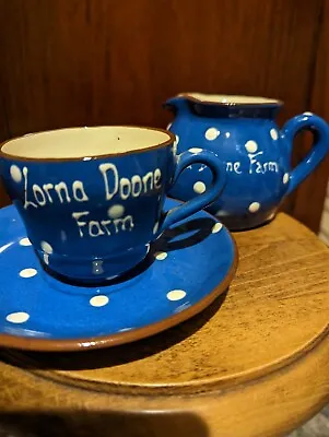 Buy Vintage Lorna Doone Farm Torquay Devon Ware Pottery Cup Saucer Country House  • 18£