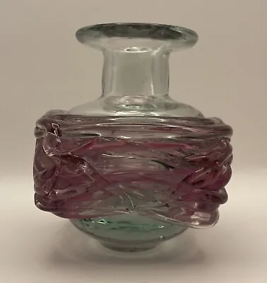 Buy Mdina Glass Vase. Signed To The Base. • 15£