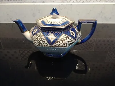 Buy Arthur Wood Hexagonal Teapot  Arthur-wood & Son Gold Blue • 8.99£