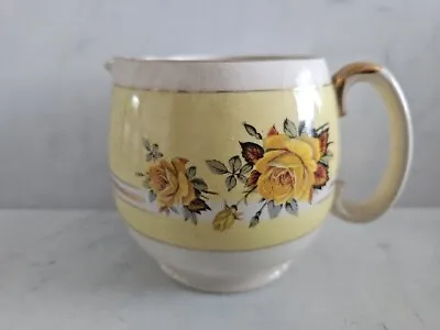 Buy Floral Sadler Pottery Yellow Rose Design Milk Jug. 4  High. Staffordshire❤️🇬🇧 • 8£