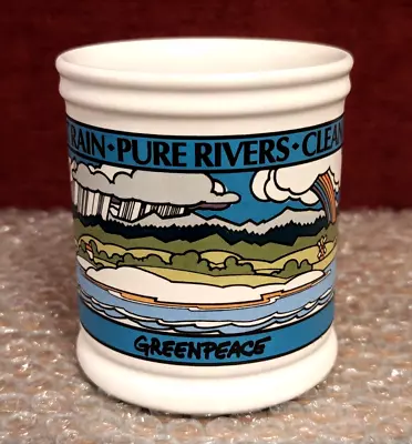 Buy Denby Greenpeace Sweet Rain Pure Rivers Clean Seas Rare Vintage Mug NEW • 39.99£