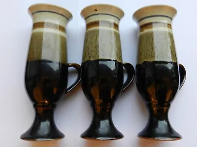 Buy Set Of Three Otagiri Stoneware Footed Irish Coffee Cups Mugs - 17cm • 11.99£