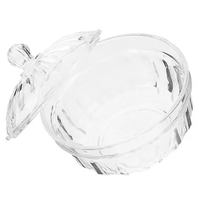 Buy  Glass Kitchen Canisters Clear Container With Lid Acrylic Fruit Bowl Candy • 13.85£