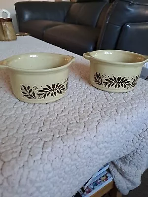 Buy Two Small Staffordshire Pottery Casserole Dishes • 2£