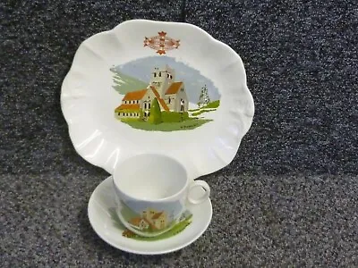 Buy St Mary's Church Betws-y-Coed Sunday School Pottery Plate Cup & Saucer  • 45£