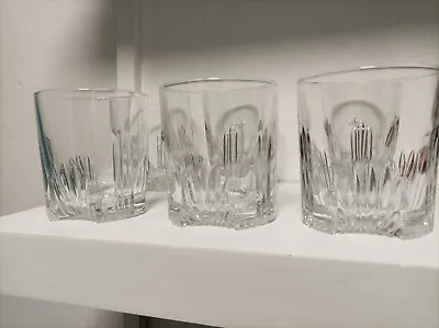 Buy Italian Cut Glass Short Whiskey Rocks Glasses Set Of 6 • 29.95£