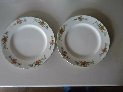 Buy Set Of Two Vintage Alfred Meakin Cake Plates Harmony Shape 23.3cm USA Patent  • 10£