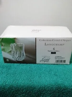 Buy 6 X Cut Glass Cristal D'Arques Longchamp Liquer Glasses New Other. Free Delivery • 16.90£