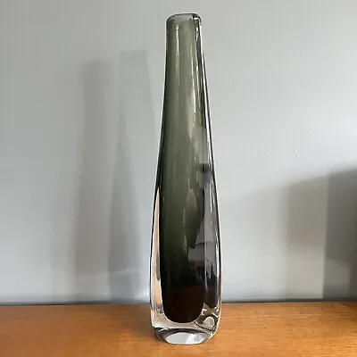 Buy Vintage Signed Orrefors Sommerso Glass Vase Nils Landberg 1960s AF Please Read • 25£