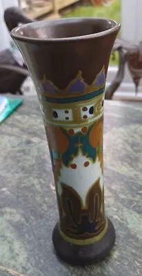 Buy Early Gouda Isolde Arnhem Jb. 71 Ceramic Spill Vase, Typical Decoration, Perfect • 24.99£