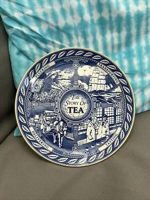 Buy Masons Ringtons China - Blue & White - The Story Of Tea Collectors Plate 1994 • 5£