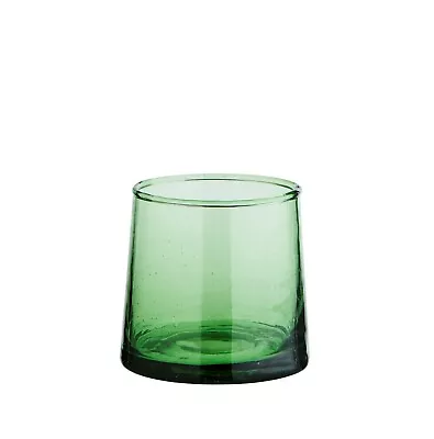 Buy Small Green Recycled Glass Tumbler, Mini Rustic Chunky Glassware, Ethical Beldi  • 5.50£