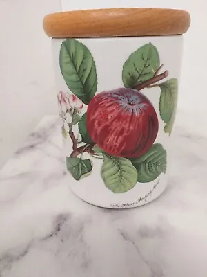 Buy Vintage Portmeirion Pomona Storage Jar The Hoary Morning Apple Pattern (H12) • 6.99£