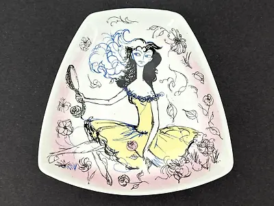 Buy VTG Foley Bone China England  April  Woman In Flowers Plate Dish Maureen Tanner • 28.35£