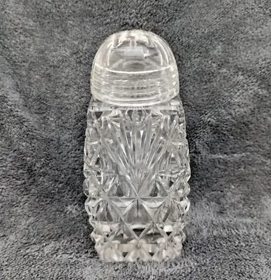 Buy Vintage Crystal Cut Glass Salt Pepper Sugar Shaker Screw Top Lid Decorative Pot! • 7.95£