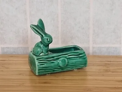 Buy Campsie Scotland Green Rabbit Pot Vintage Ceramic Pottery • 11£