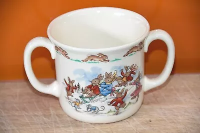 Buy Vintage Royal Doulton Bunnykins Mug Children Sledging Celebrations • 5£