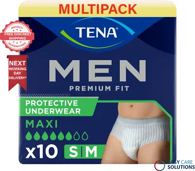 Buy TENA Men Premium Fit Level 4 Protective Underwear - Small/Medium- 3 Packs Of 10 • 19.95£