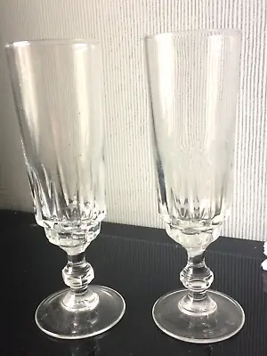 Buy 2x Vintage Luminarc Clear Champagne Flute Glasses Drink Prosecco Glassware 120ml • 5.30£