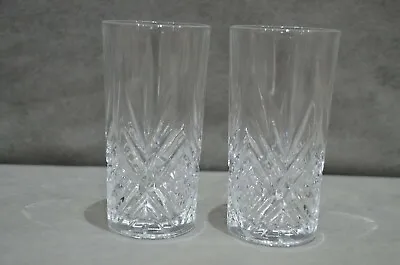 Buy 2x Hendrick's Gin Highball Crystal Cut Glass Long Drink Tumbler Brand New • 11.95£