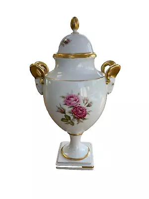 Buy Porcelain Urn/vase By AK Kaiser West Germany Moosrose (Moss Roses) • 20£