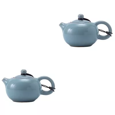 Buy 2pcs Kungfu Ceramic Teaware Tea Brewing Pot Teapot Porcelain Teakettle • 23.68£