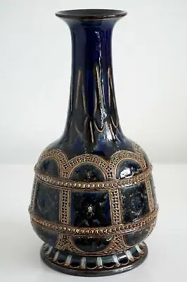 Buy Antique Doulton Lambeth Art Pottery Vase By William Parker? - C.1879 • 145£