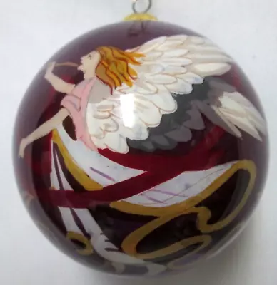 Buy Li Bien Blown Glass Angels With Trumpet Hand Crafted 4  X 4  Christmas Ornament • 25.20£