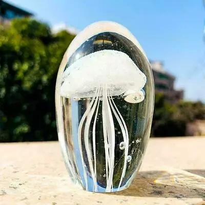 Buy Resin Jellyfish   Crystal  Glass Jellyfish Paperweight Jellyfish Cre NEW~ • 7.76£