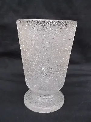 Buy Na197 A Good Antique Circa 1860-70s British Crackle Glass Footed Goblet Stunning • 19.99£