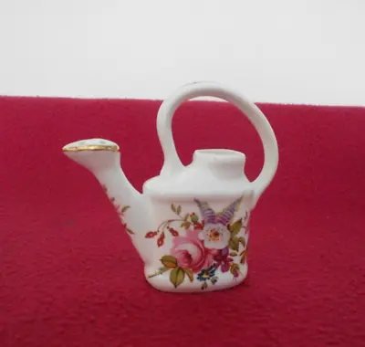 Buy Vintage Hammersley Fine Bone China Miniature Watering Can Floral Ornament • 9.95£