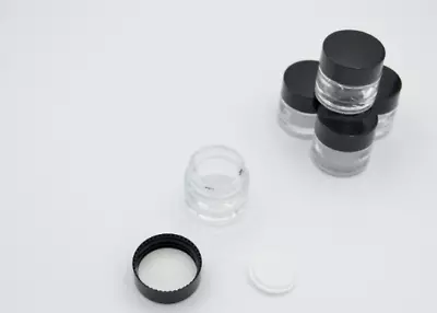 Buy Round Glass Sample Jar - Pots, Lids & Inserts - Sample, Glitter, Cosmetic Travel • 13.19£