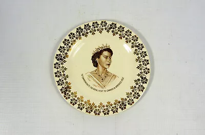 Buy Vintage Small Plex St Pottery Plate Commemorating The Royal Visit To Canada & Am • 14.50£