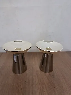 Buy Pair Of Wedgewood Candlestick Candle Holder Silver Plated • 19.99£