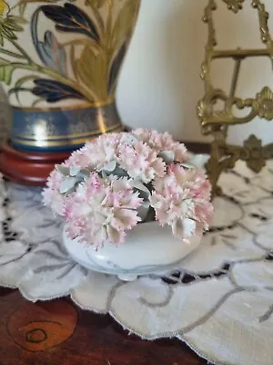 Buy Vintage Royal Doulton Bone China  Carnation  Porcelain Flower Basket & Floral • 49.99£