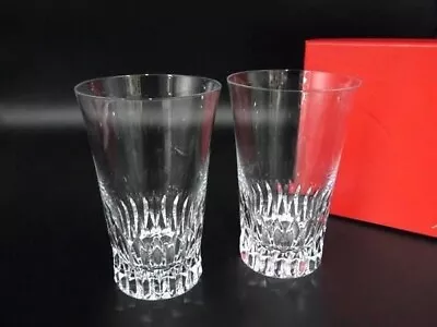 Buy Baccarat Etna Highball Pair Glass Tumbler Crystal H14 X W8.8cm W/ Outer Box USED • 133.45£