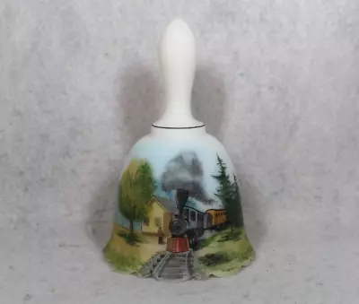 Buy Fenton Bell Train Locomotive Hand Painted Glass Signed Designer Series Limited • 43.32£