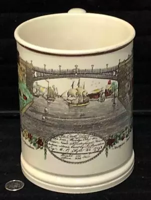 Buy Antique Sunderland IRON BRIGE Commemorative Creamware Tankard Or Mug, C. 1800 • 127.86£